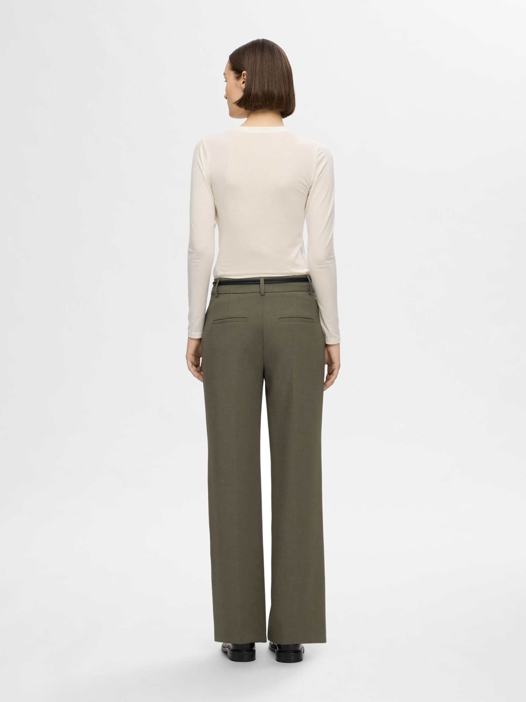 TAILORED WIDE-LEG TROUSERS, Kalamata, highres