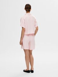 VISCOSE BLEND SHORTS, Cradle Pink, highres