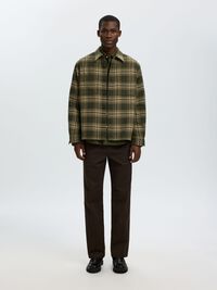 REGULAR FIT OVERSHIRT, Forest Night, highres