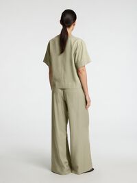 MID WAIST HOSE MIT WEITEM BEIN, Vetiver, highres
