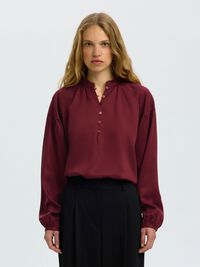 LONG SLEEVED SHIRT, Tawny Port, highres