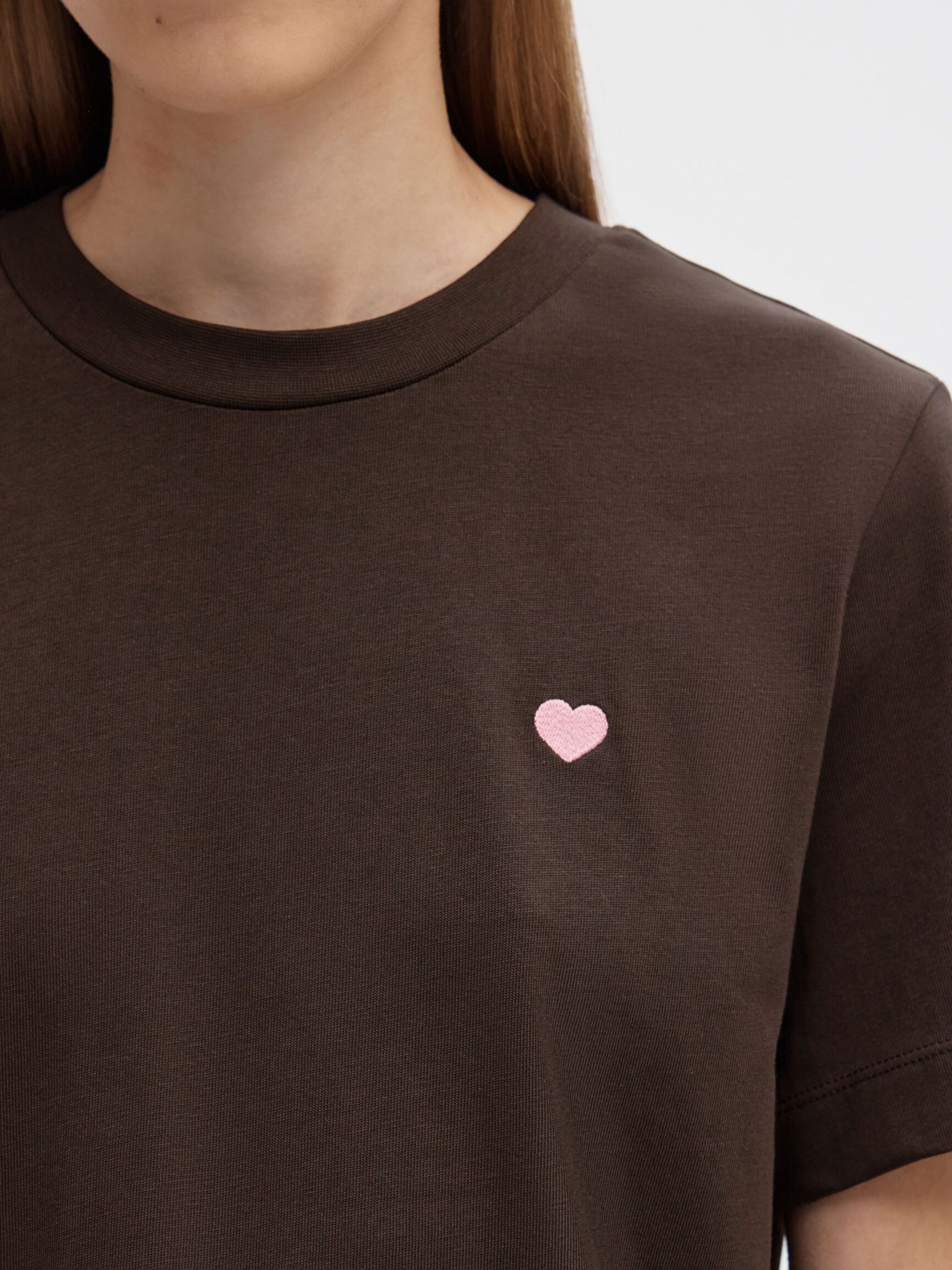 STATEMENT BOXY CREWNECK T-SHIRT, Delicioso, highres