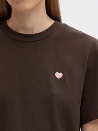 STATEMENT BOXY CREWNECK T-SHIRT, Delicioso, highres