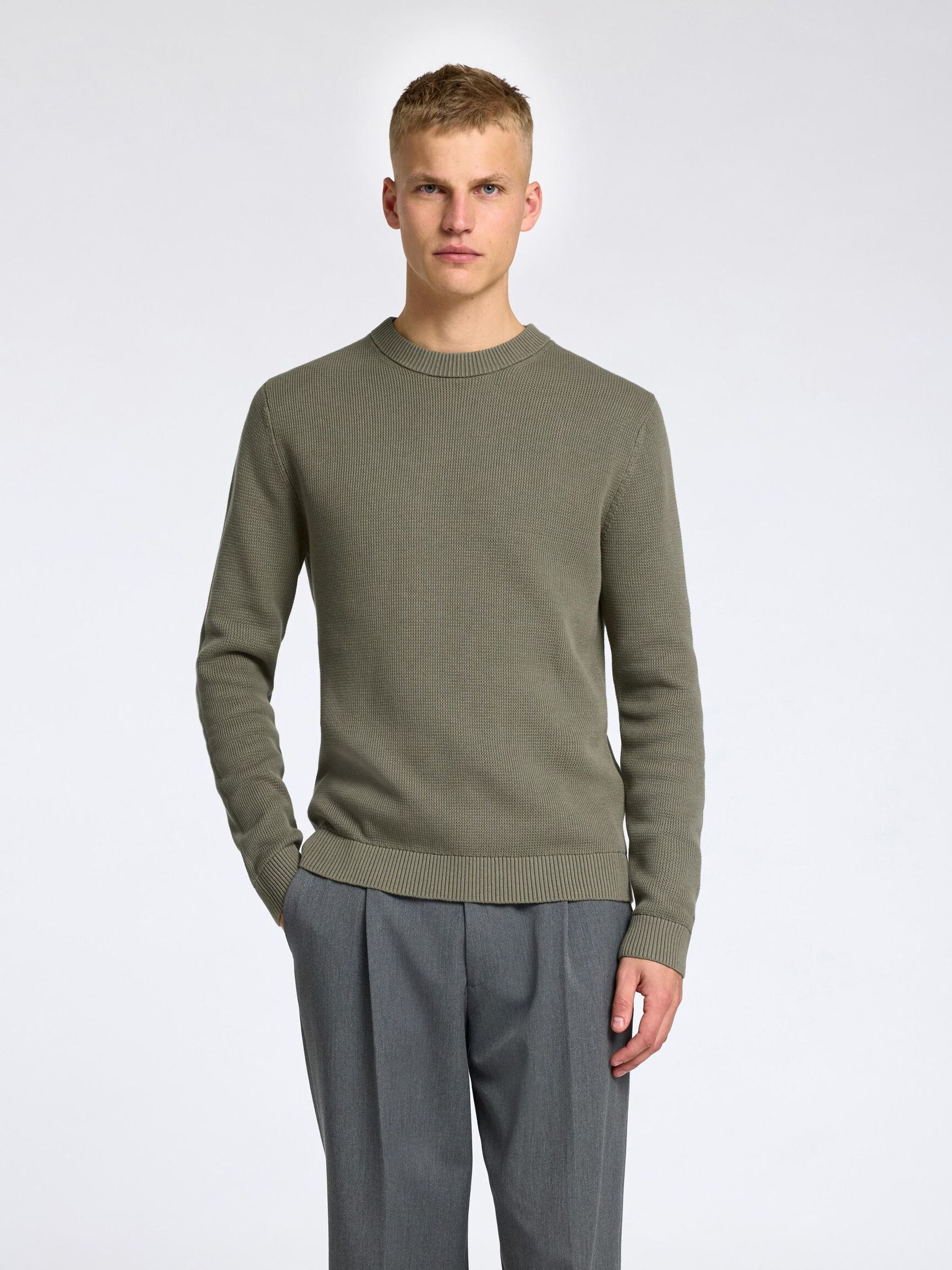 CUELLO REDONDO JERSEY, Vetiver, highres