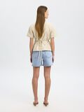 Selected HIGH-WAISTED DENIM SHORTS, Light Blue Denim, highres - 16089481_LightBlueDenim_004.jpg