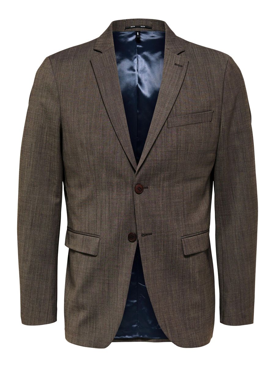 Selected SLIM FIT WOLLGEMISCH BLAZER, Camel, highres - 16085257_Camel_001.jpg