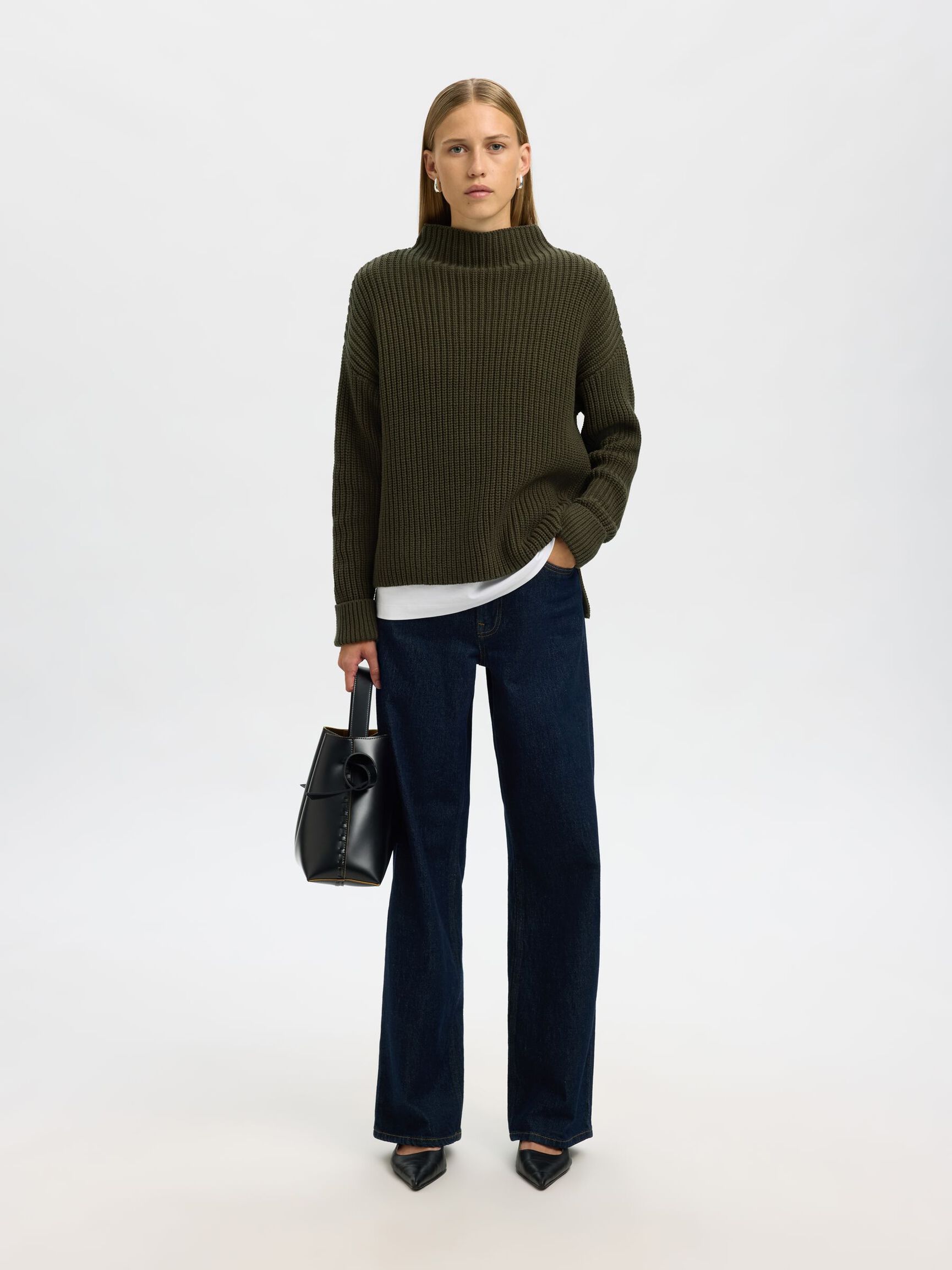 OVERSIZED JUMPER, Deep Depths, highres