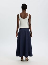 KATOENEN MAXI ROK, Dark Sapphire, highres