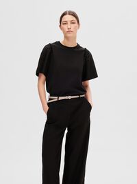 T-SHIRT, Black, highres