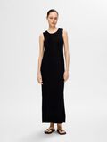 Selected VISCOSE BLEND KNITTED MAXI DRESS, Black, highres - 16091497_Black_005.jpg