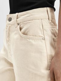 WHITE WIDE FIT JEANS, White Denim, highres