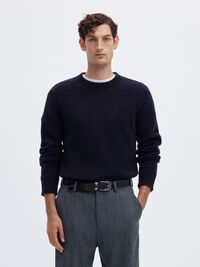 KASJMIER JUMPER, Navy Blazer, highres