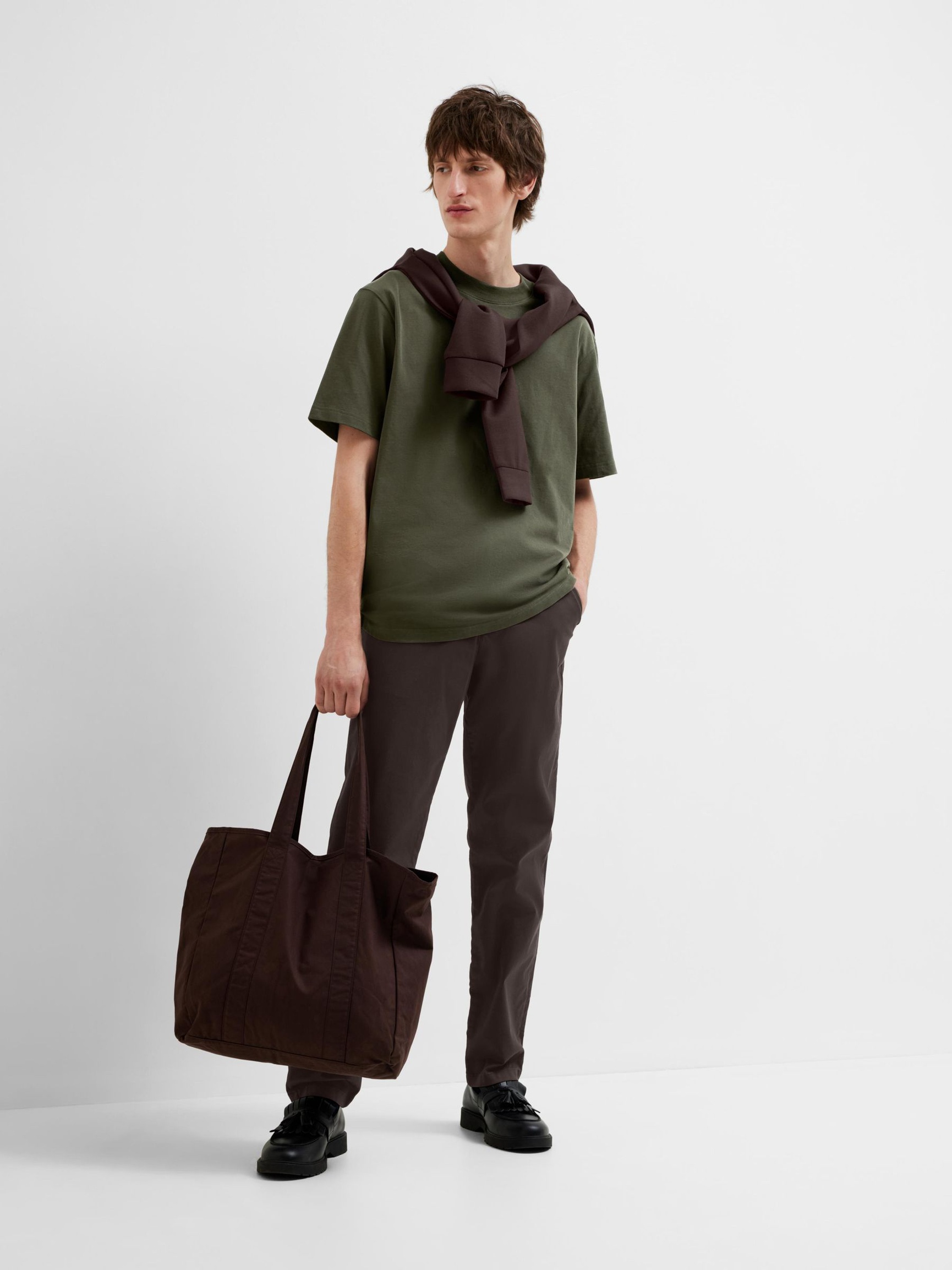 175 SLIM FIT FLEX CHINOS, Chocolate Torte, highres