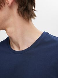 3-PACK COTTON T-SHIRT, Black, highres