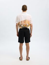 DRAWSTRING SHORTS, Black, highres