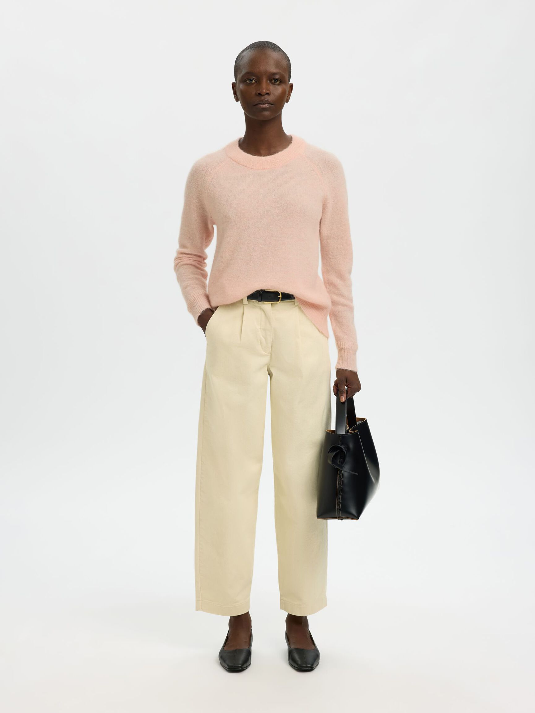 WOOL BLEND JUMPER, Pale Dogwood, highres