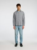 Selected LONG SLEEVED FLANNEL SHIRT, Grey Melange, highres - 16095733_GreyMelange_1143929_005.jpg