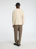 Selected LOOSE FIT  LONG-SLEEVED T-SHIRT, Oatmeal, highres - 16097847_Oatmeal_004.jpg