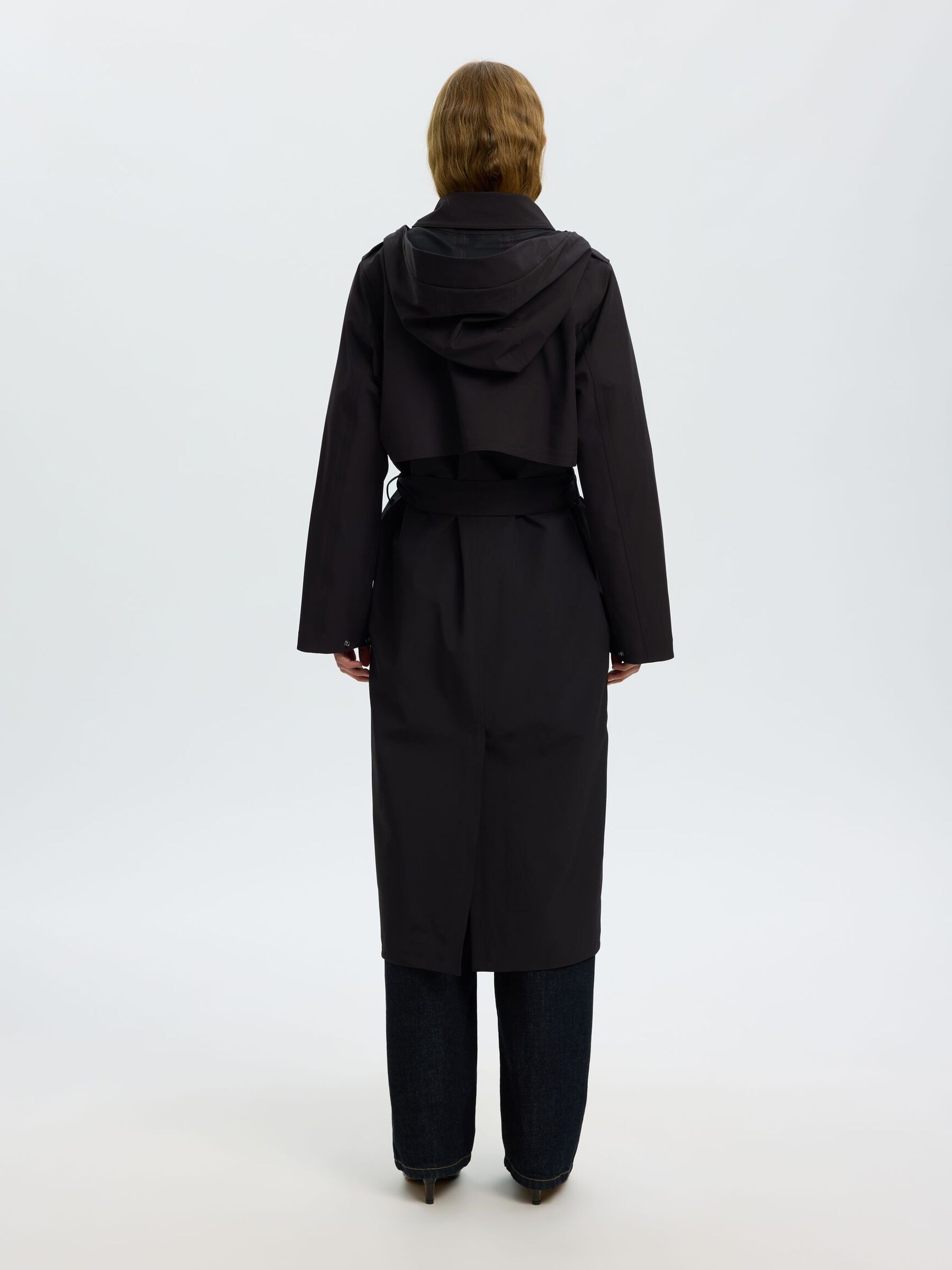 TECHNICAL TRENCHCOAT, Black, highres