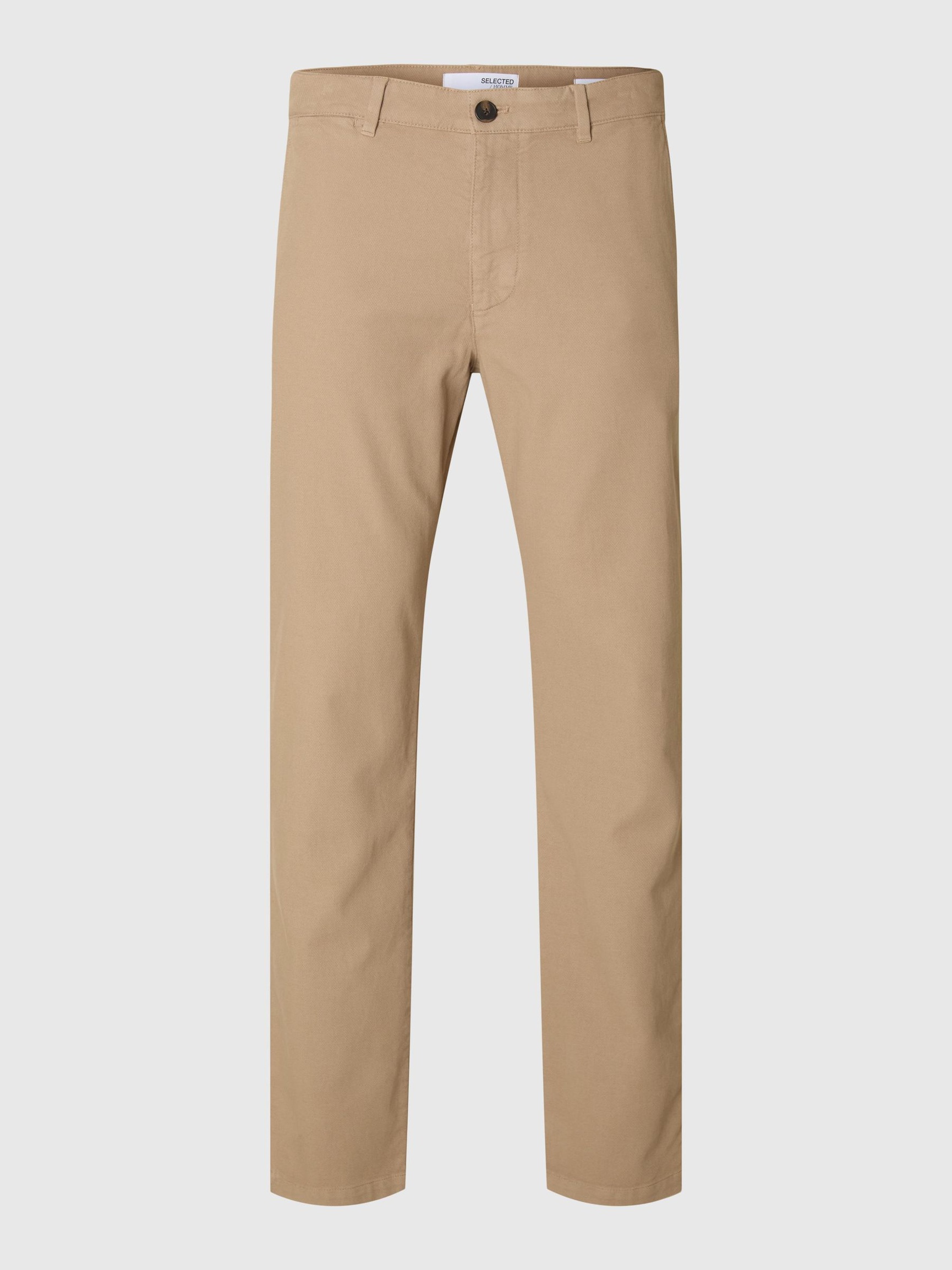 175 SLIM FIT STRUKTURERAD CHINOS, Pure Cashmere, highres