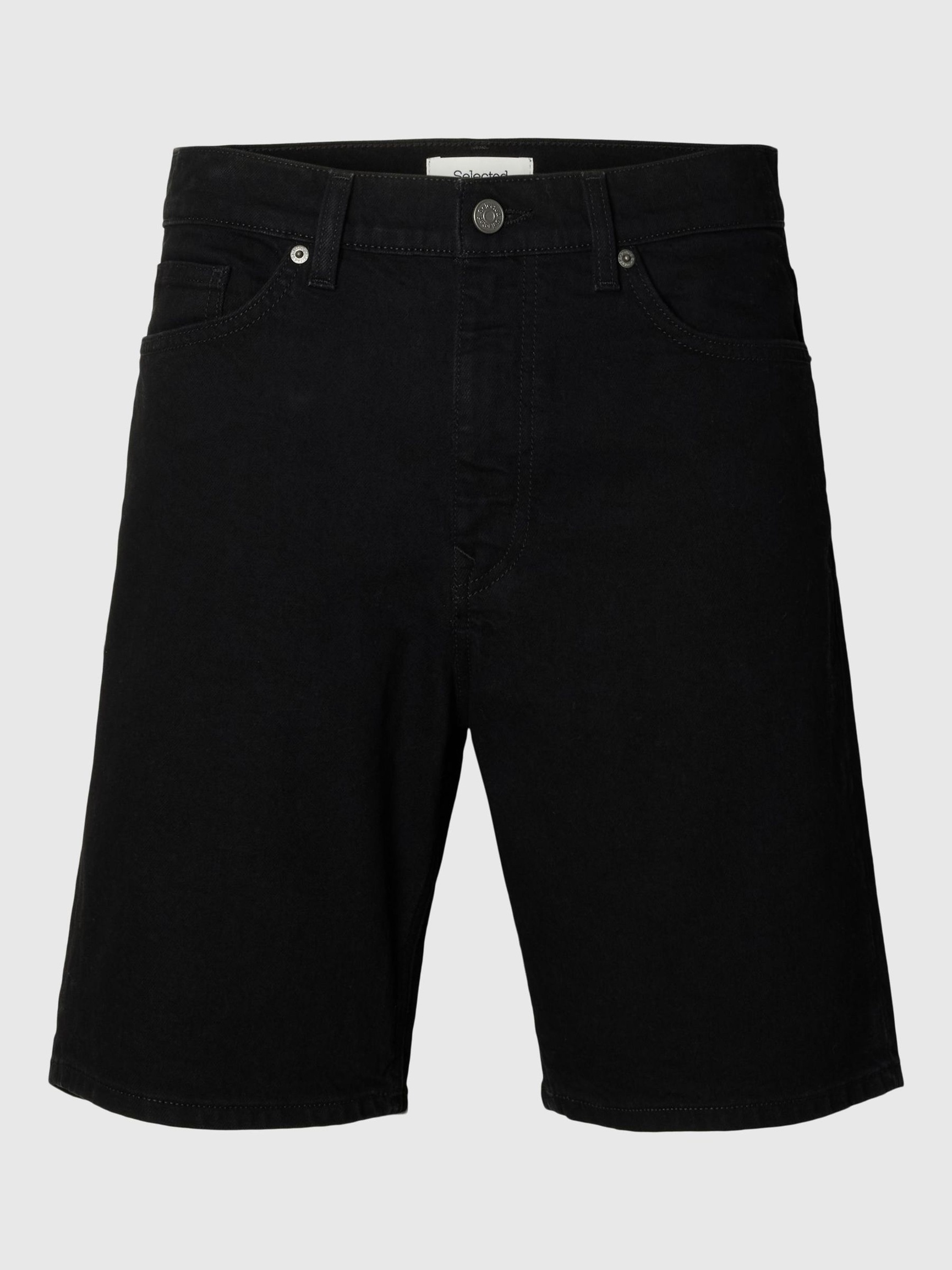 COUPE CLASSIQUE SHORTS EN JEAN, Black Denim, highres