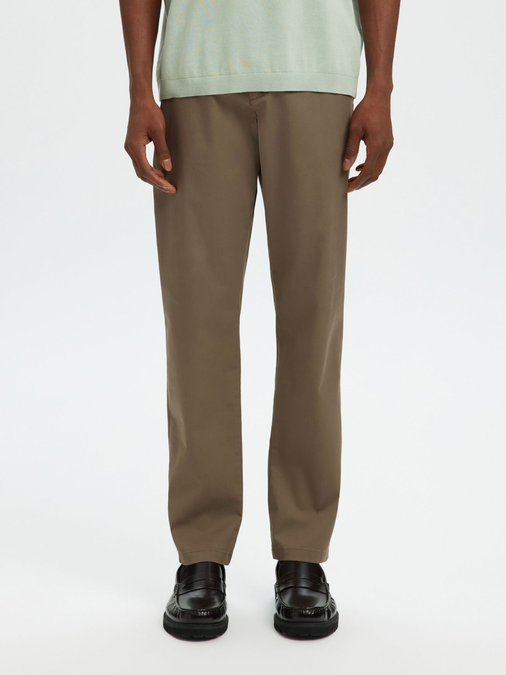 175 SLIM FIT FLEX CHINOS, Morel, highres