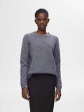 Selected 100% WOOL JUMPER, Medium Grey Melange, highres - 16094186_MediumGreyMelange_003.jpg