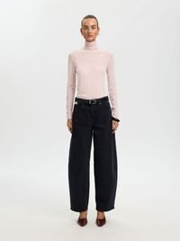 MERINO WOOL TURTLENECK, Winsome Orchid, highres
