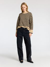 VISKOSEMIX STRICKPULLOVER, Irish Cream, highres