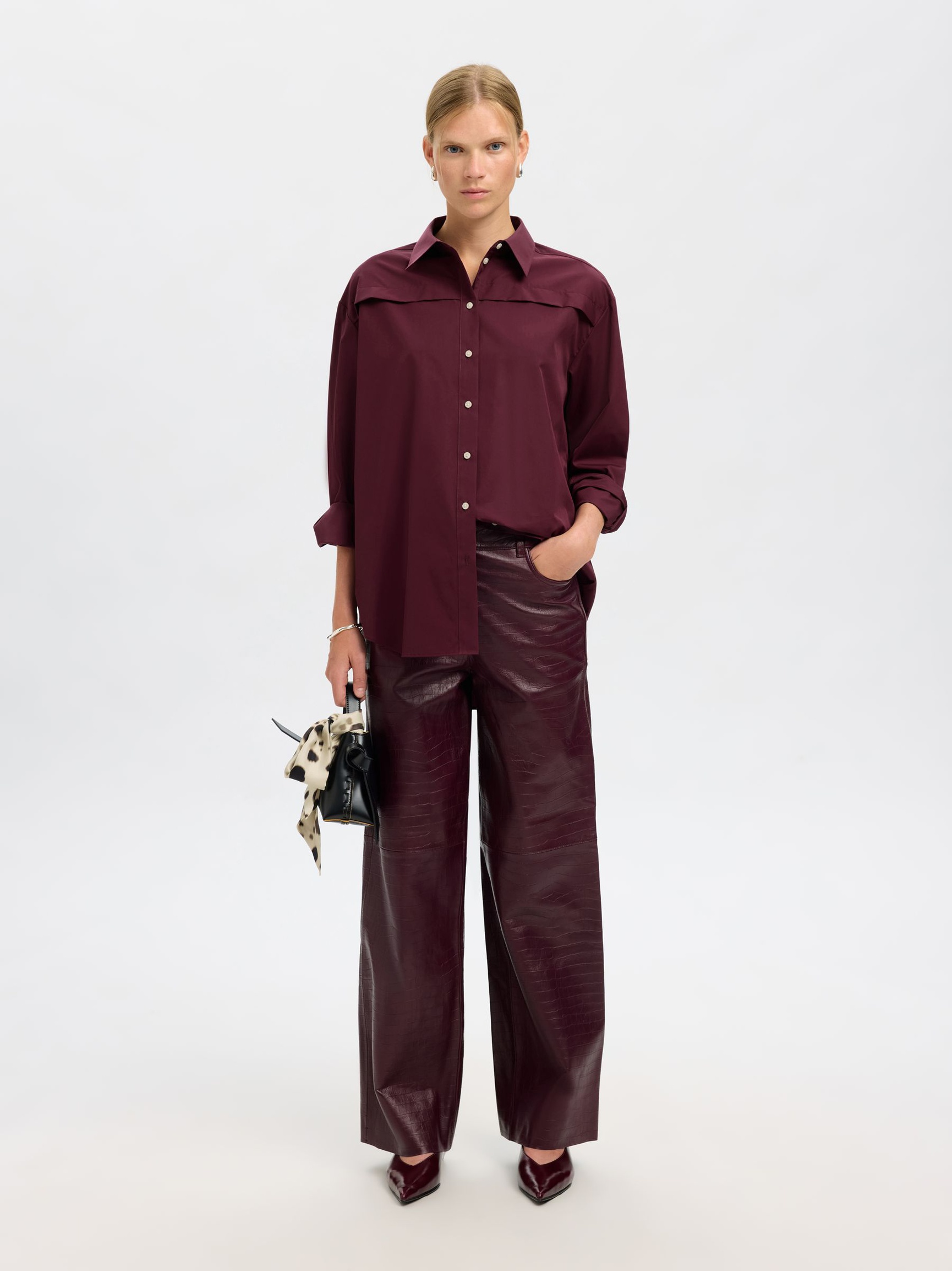 CAMICIA A MANICHE LUNGHE, Fig, highres
