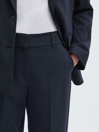 VISCOSEMIX CROPPED BROEK, Dark Sapphire, highres