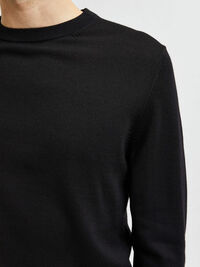 LANGÄRMELIGER PULLOVER, Black, highres