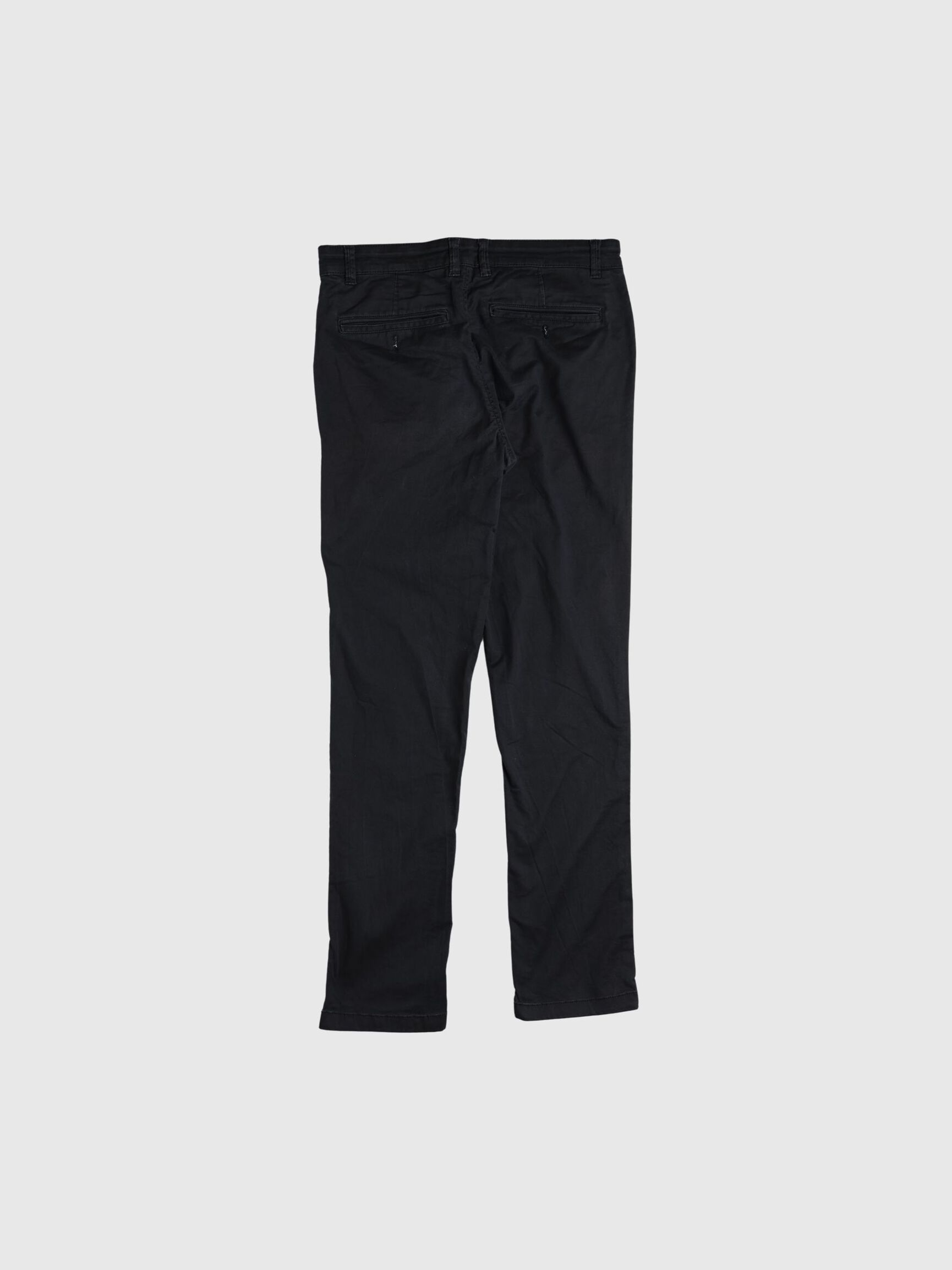 196 STRAIGHT FIT FLEX CHINOS, Black, highres