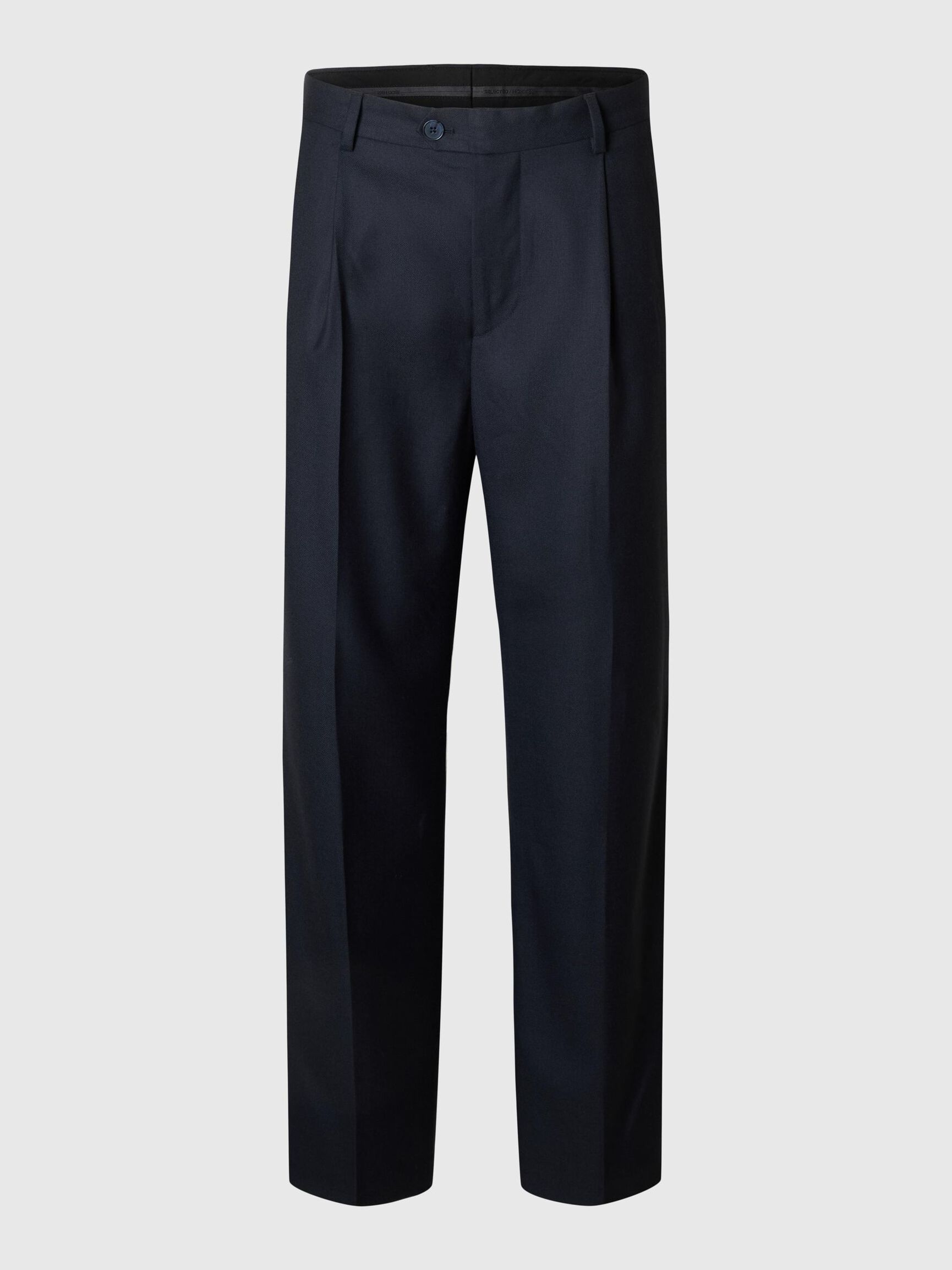 WOLLMIX LOOSE FIT HOSEN, Dark Navy, highres