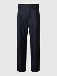 WOLLMIX LOOSE FIT HOSEN, Dark Navy, highres