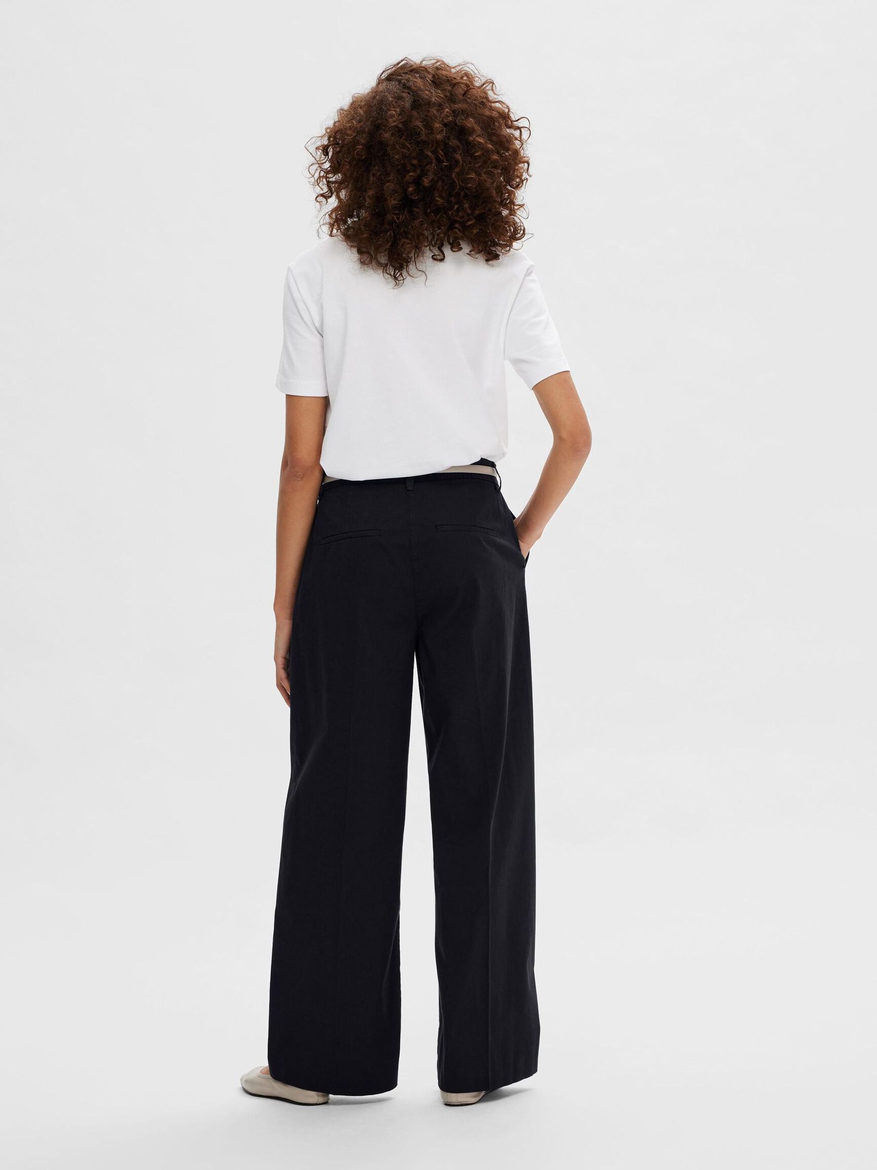 PLISSÉE PANTALON À JAMBE AMPLE, Dark Sapphire, highres