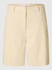 VID PASSFORM SHORTS MED HÖG MIDJA, Birch, highres