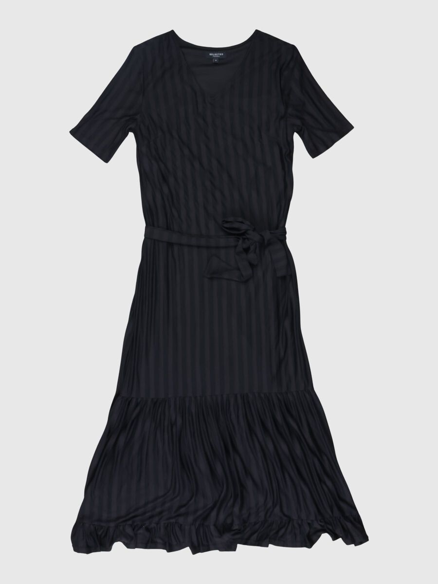 Selected ROBE LONGUE, Black, highres - 80000278_Black_001.jpg