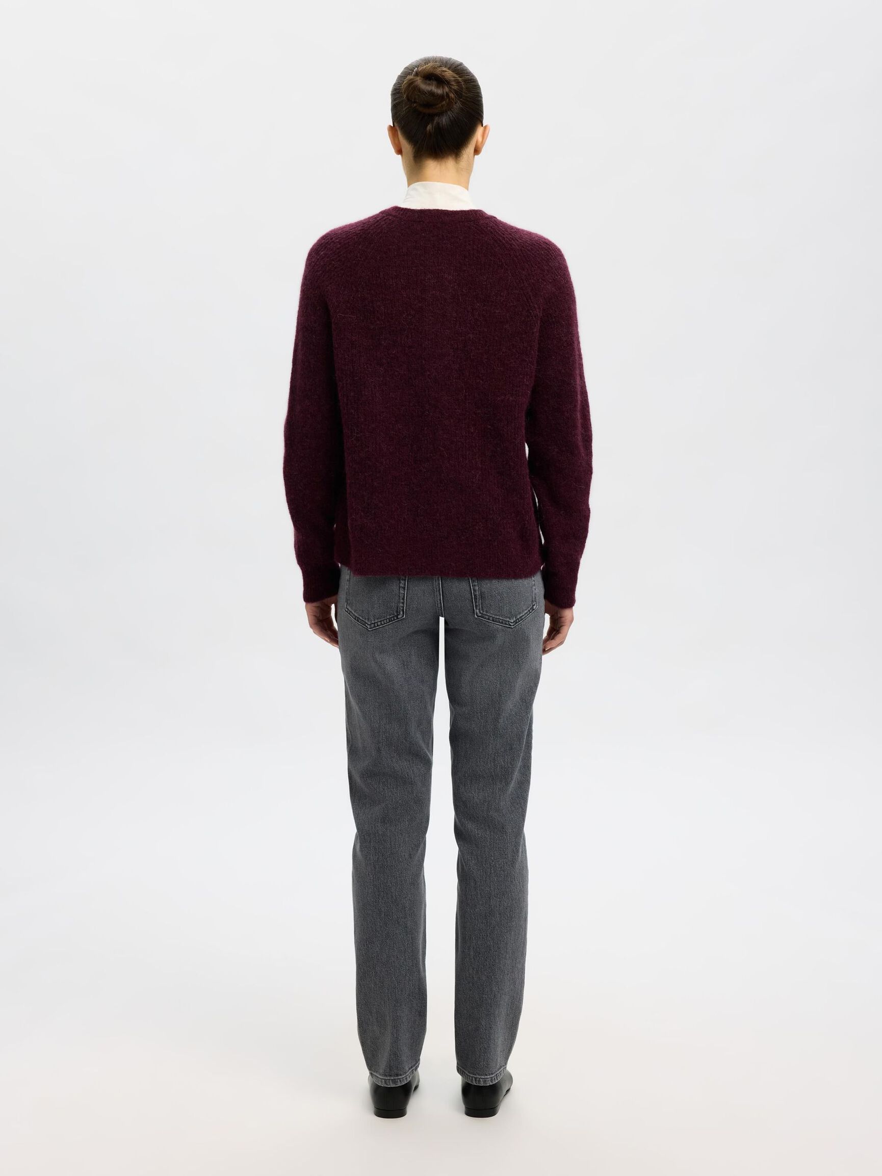 LONG-SLEEVED CARDIGAN, Fig, highres