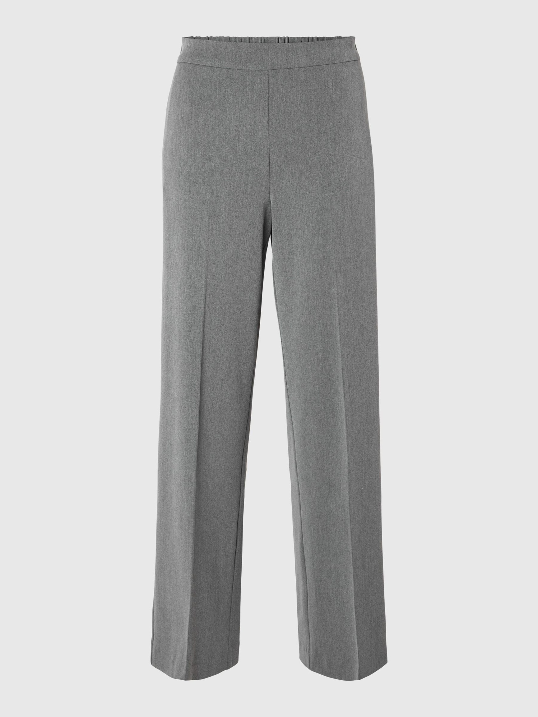 COUPE LARGE PANTALON, Medium Grey Melange, highres