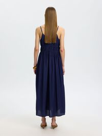 V-NECK SPAGHETTI MAXI DRESS, Ocean Cavern, highres