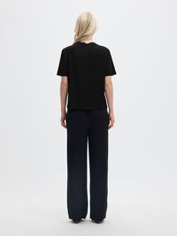 BOXY GLITTER T-SHIRT, Black, highres