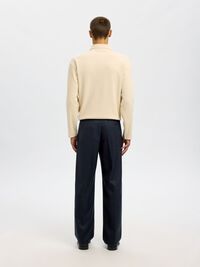 WOLLMIX LOOSE FIT HOSEN, Dark Navy, highres