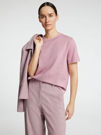 BOXY T-SHIRT, Bleached Mauve, highres
