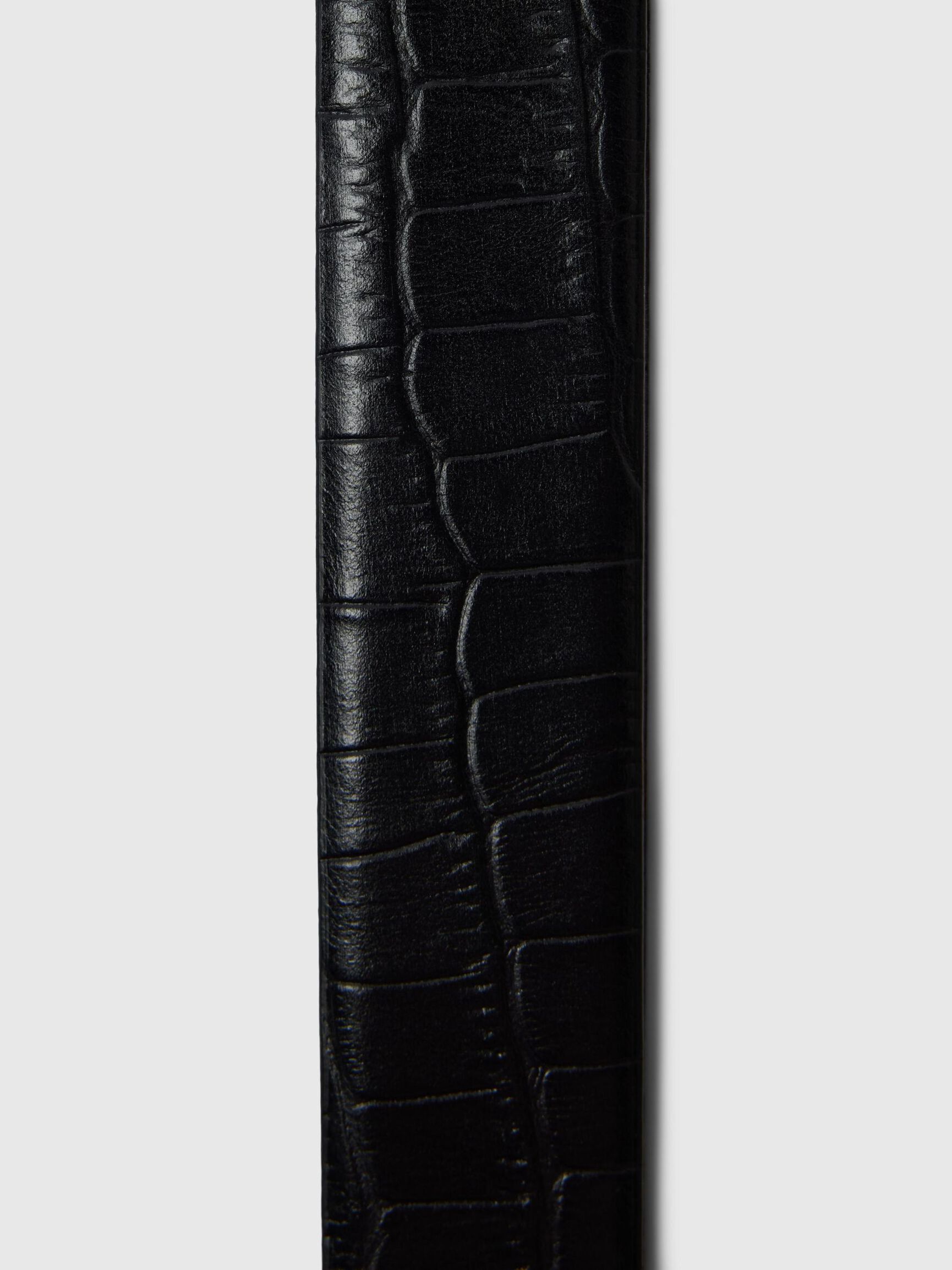 100% LEATHER BELT, Black, highres
