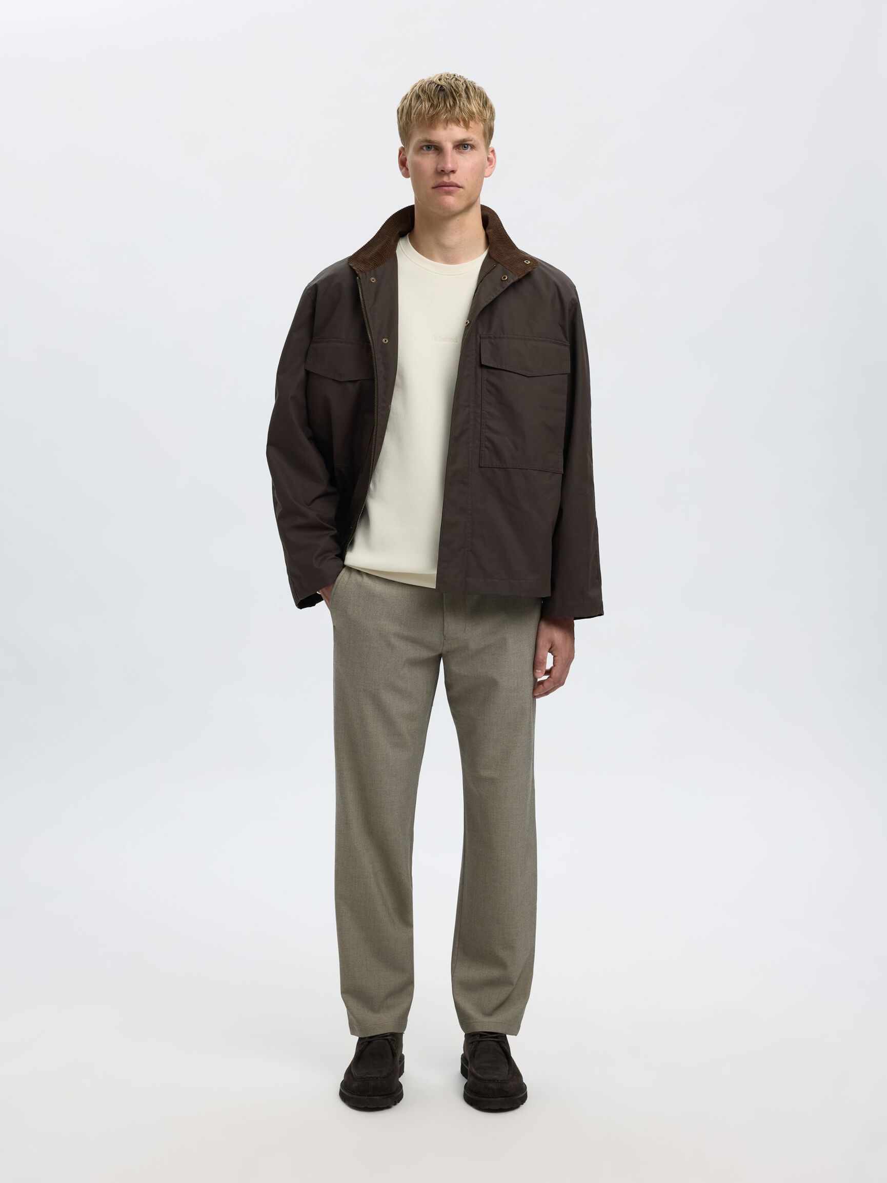 EMBROIDERED SWEATSHIRT, Egret, highres