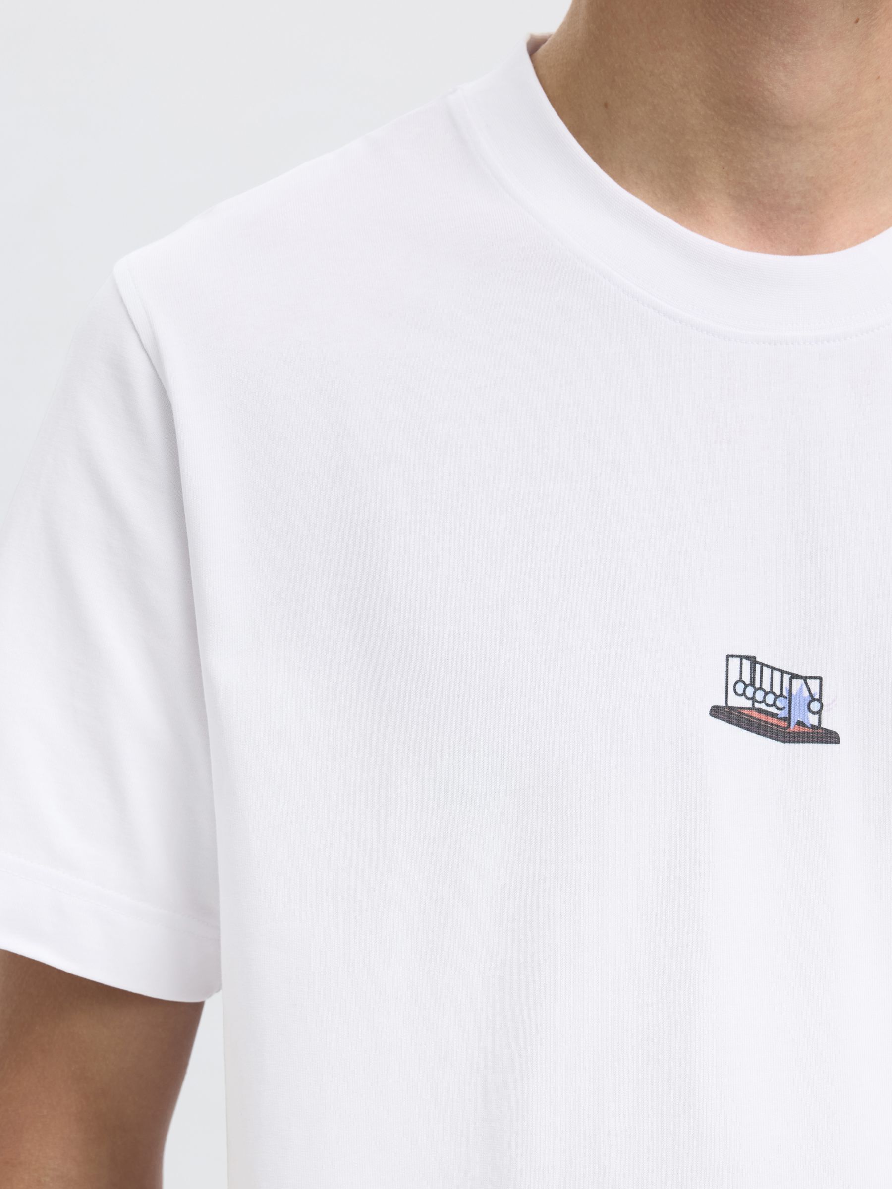 PRINTED REGULAR FIT T-SHIRT, Bright White, highres