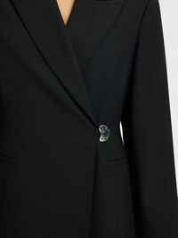 STRUCTURED BLAZER DRESS, Black, highres