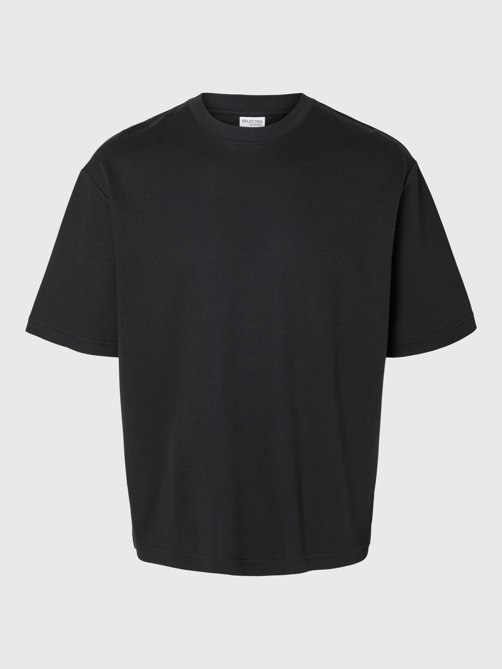 CAMISETA MANGAS CORTAS DE CORTE HOLGADO CAMISETA, Black, highres