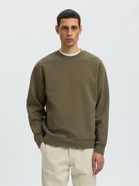 REGULAR FIT LONG SLEEVED SWEATSHIRT, Kalamata, highres